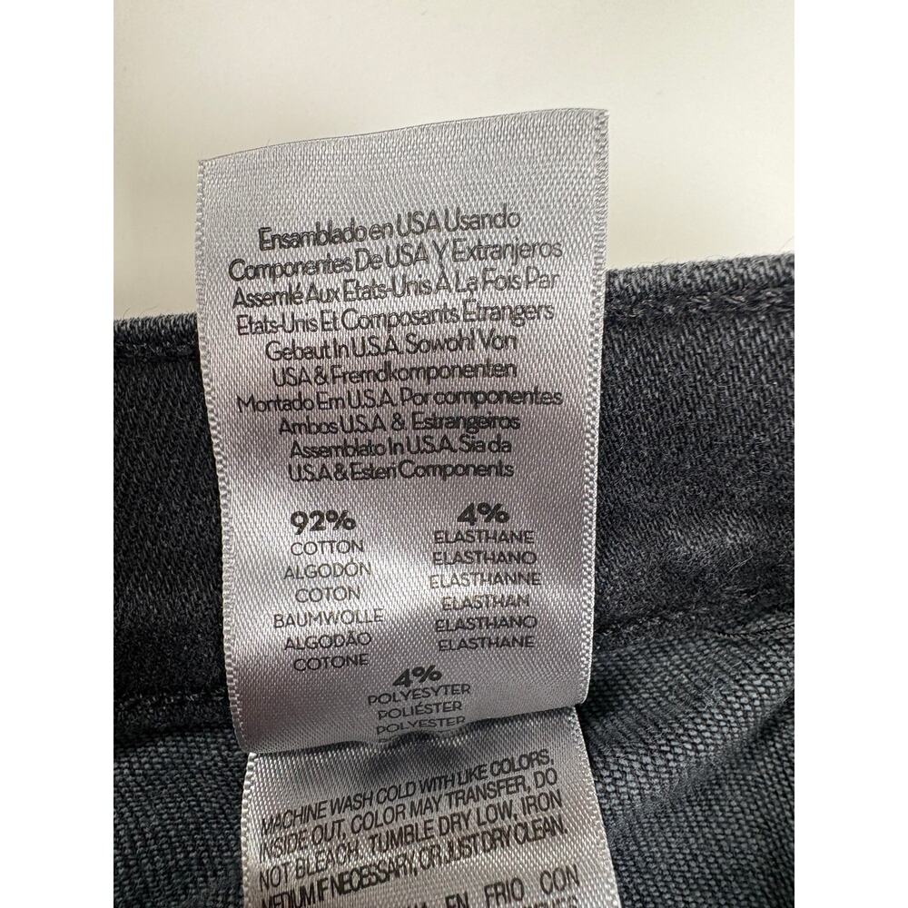MOTHER Rambler Zip Sneak Washed Black Straight Leg Jeans Patch Pocket 25 Capsule - Picture 15 of 16